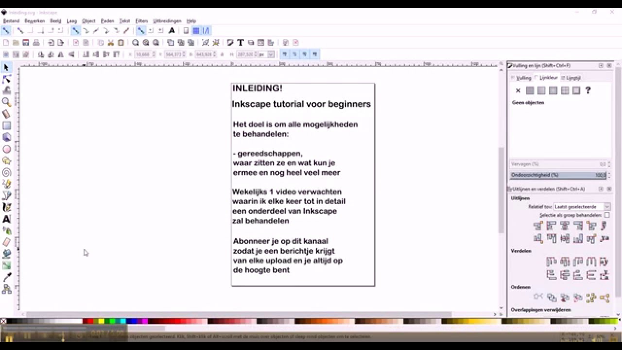 Inkscape tutorial voor beginners - Inleiding - YouTube