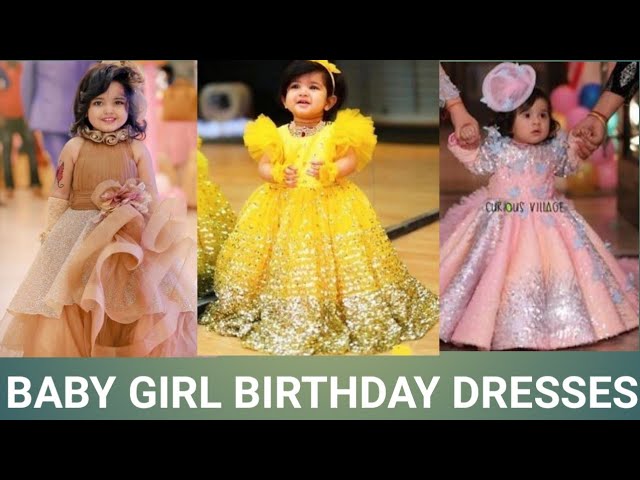 New Girls Solid Color Gorgeous Dress Baby Girl Birthday - Temu