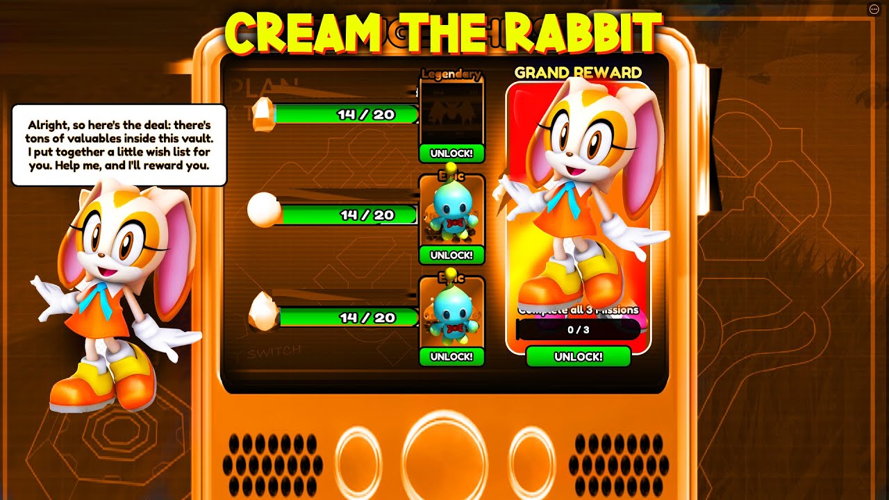 new-cream-the-rabbit-event-in-sonic-speed-simulator-roblox-youtube