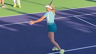 Anna Kalinskaya vs Katie Boulter: Stunning Female Tennis Players in Practice #WTA #IndianWells 105