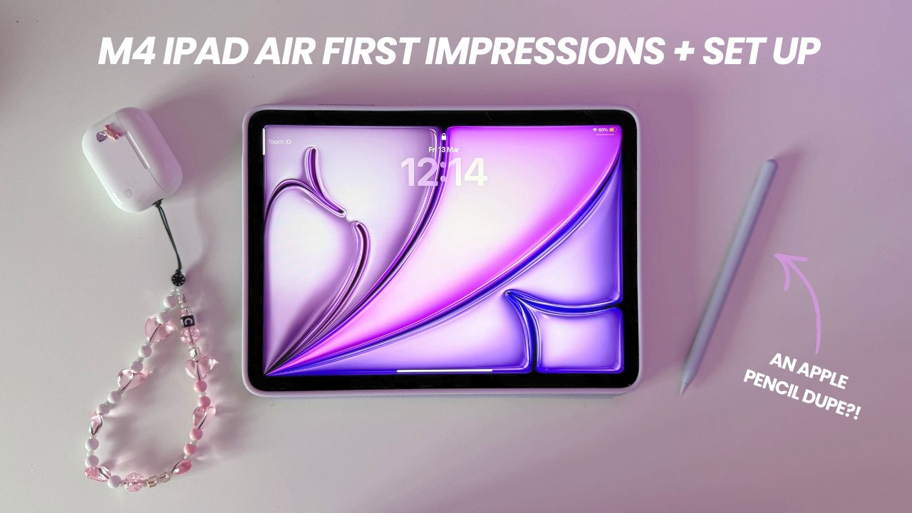 M4 IPAD AIR 2026 first impressions + setup and an apple pencil