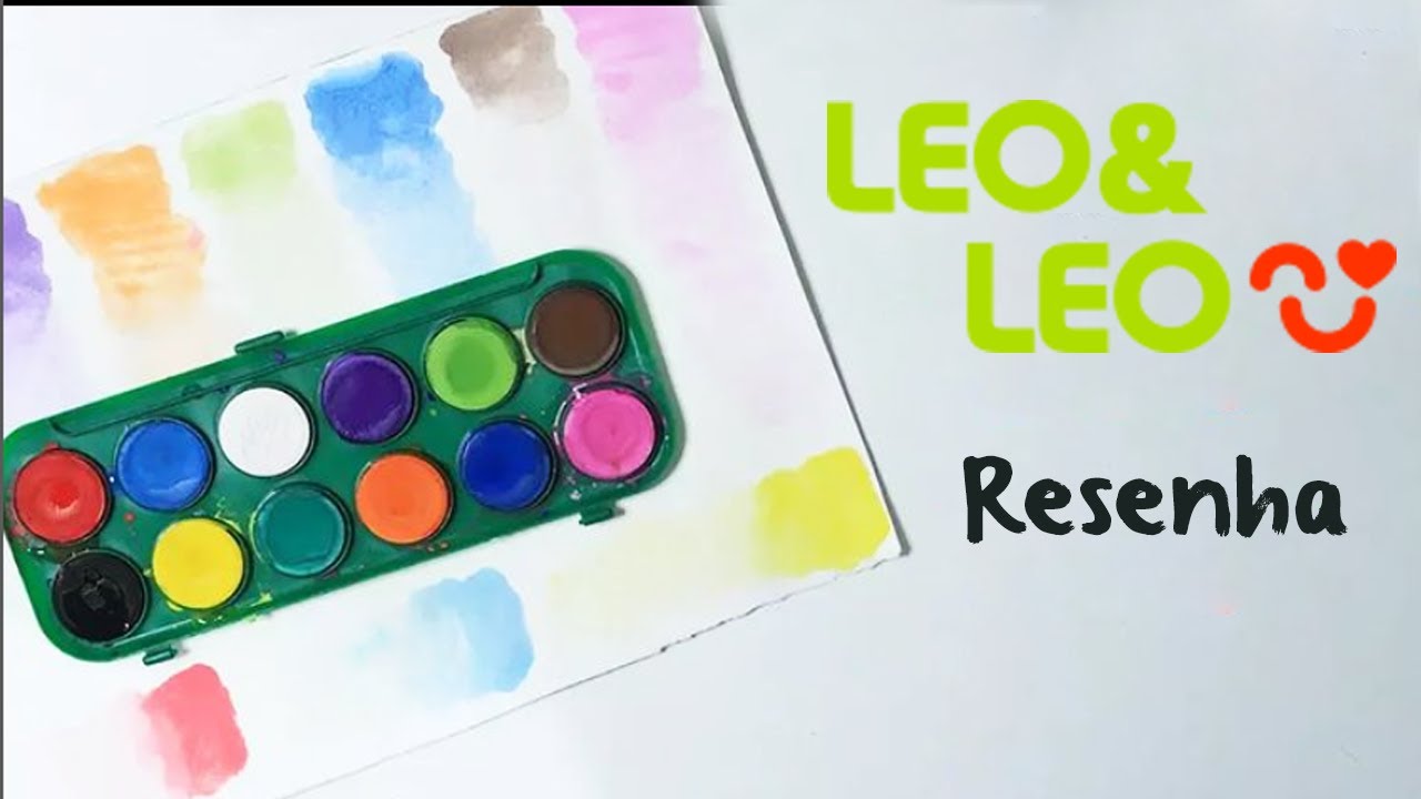 Resenha Aquarela Leo And Leo Escolar Anablueartwork Youtube