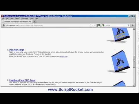 ClickBank Mall and Search Engine PHP Script for ClickBank affiliates by ScriptRocket.com