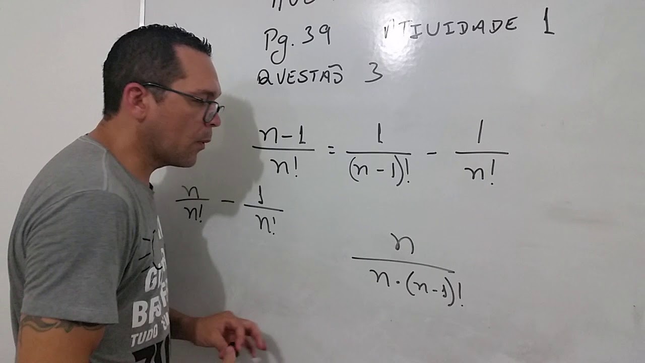 Resolução da atividade 1 - Aula 2 - Pg. 39 - Q3