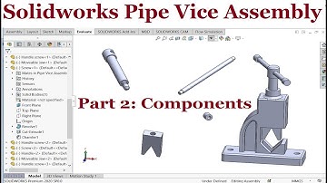 Solidworks assembly tutorials | Pipe Vice Assembly | Part 2