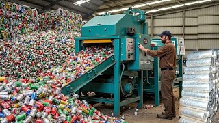 : Incredible Process of Recycling Millions of Waste Aluminum Cans Into New Materials In Factory