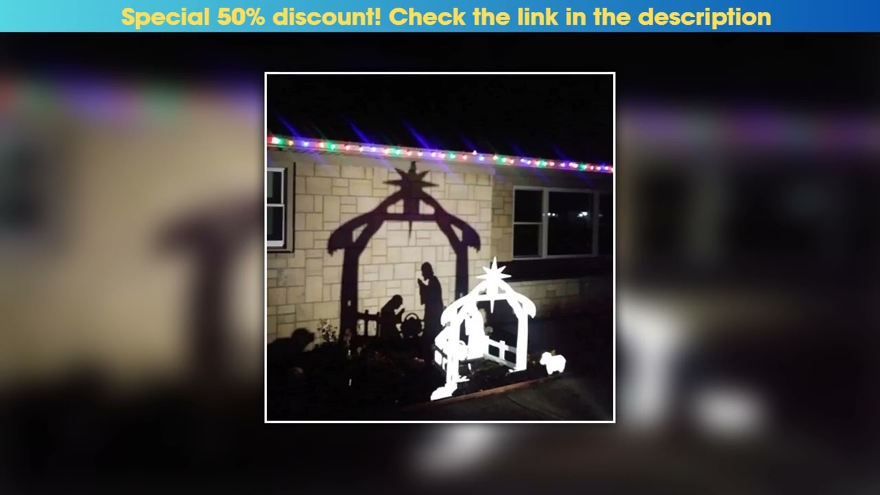 Best Seller Christmas Jesus Inserting Card Plastic Board Holy Family Nativity Scene Yard Ornaments•