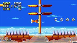 Sonic Mania Fying Battery Zone Act 1 as Tails