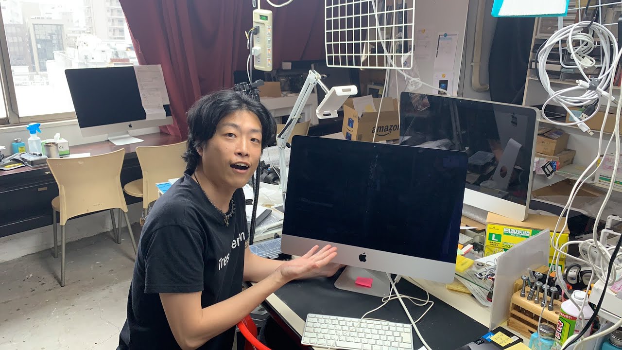 神戸 iMac 2015 A1418 SSD メモリ増設修理お店 - YouTube