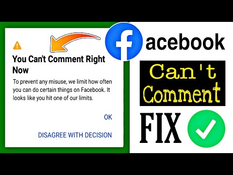How to Fix you can't comment right now facebook || you can not comment right now problem solved 2021