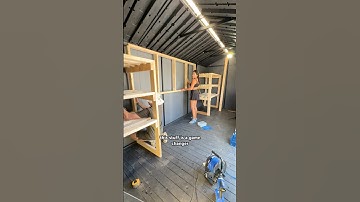 how we built shelves and made improvements to our storage shed #DIYProjects #Storage #Organization