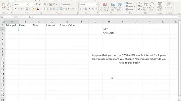 Math of Finance: Doing Simple Interest Calculations in Excel