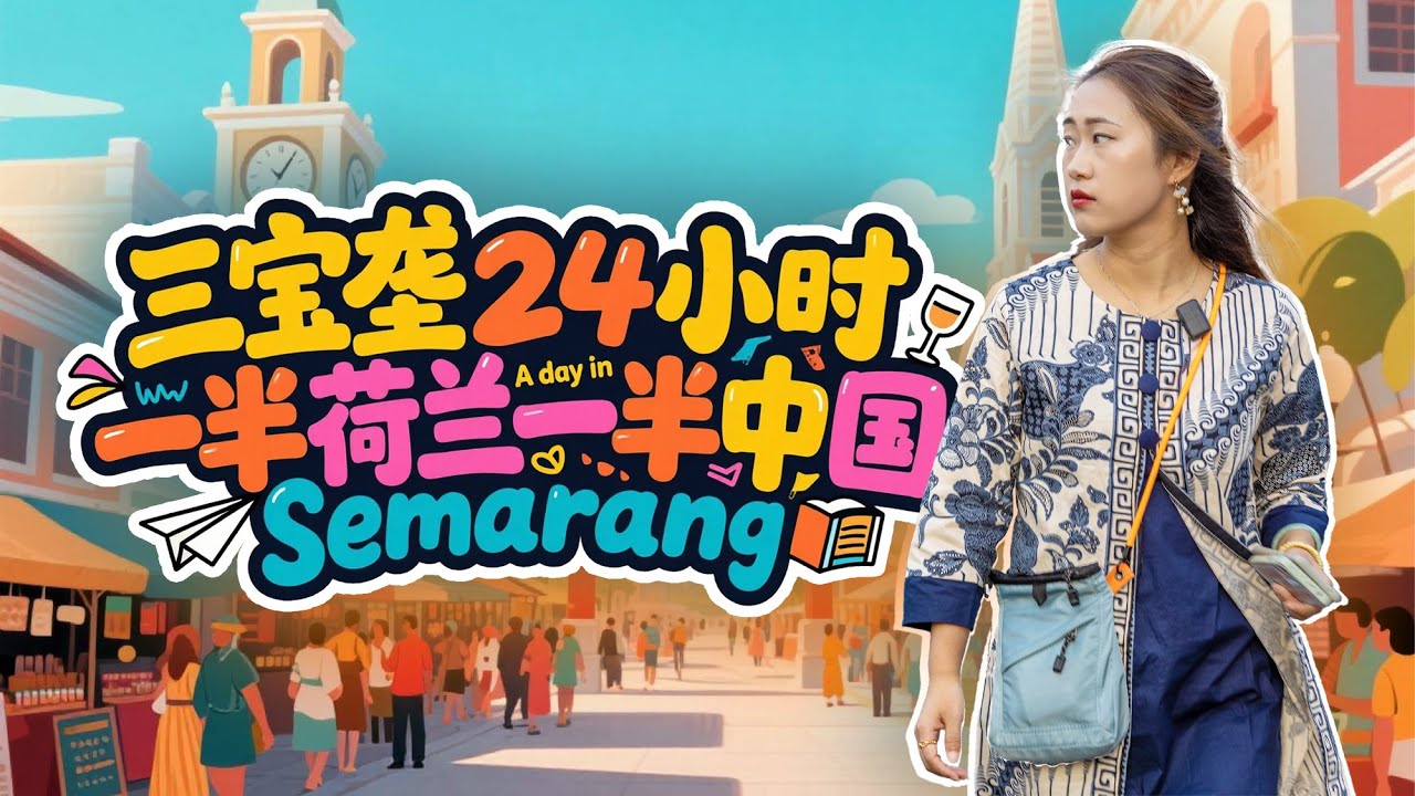 🇮🇩印尼 三宝垄🌆24小时暴走！荷兰老街拍照+夜市狂吃+深夜独行，这座小城太让人惊喜