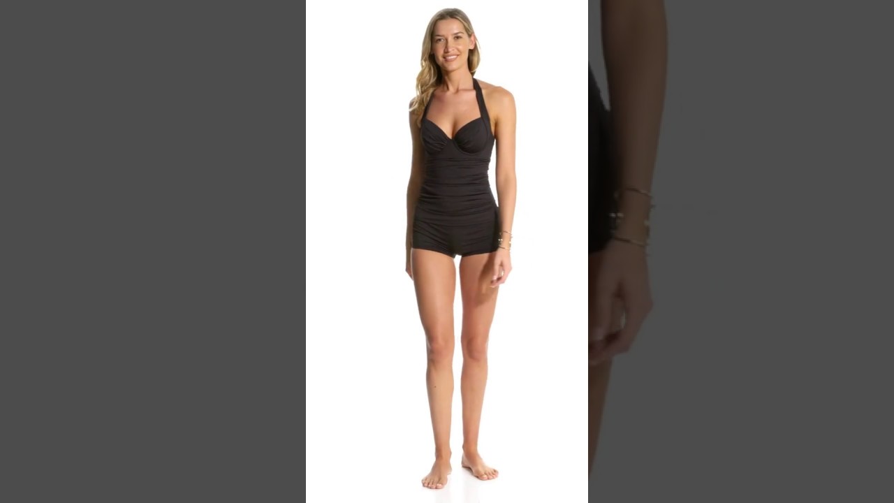 Tommy Bahama Pearl Solids Boyshort | SwimOutlet.com