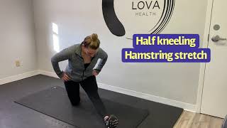 Half-Kneeling Hamstring Stretch