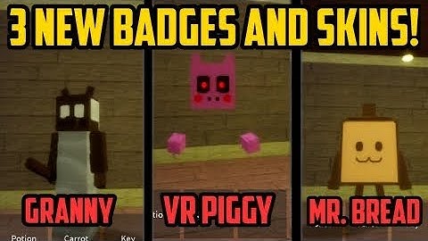 How To Get ALL 3 NEW BADGES + 3 NEW SKIN in Piggy RP [W.I.P] | Roblox