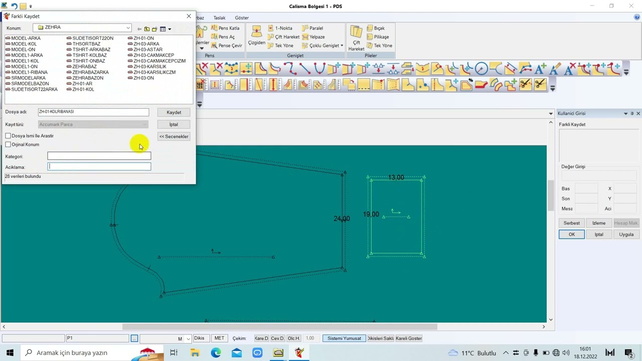 GERBER'DE RİBANA ÇALIŞMASI l YAKA - KOL ve ETEK RİBANASI ÇALIŞMA. (BİLGİSAYARLI MODELİSTLİK )