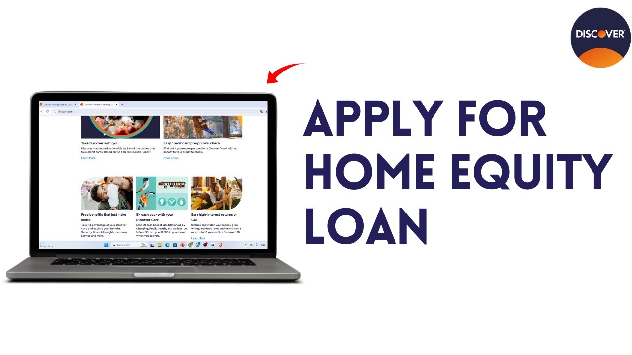 How to Apply for Home Equity Loan with Discover Bank on Desktop