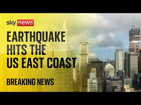 New York skyline following 4.8 magnitude earthquake