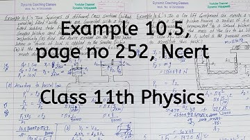 Example 9.5 | Ncert | page no 251 | Chapter 9 | Mechanical Properties of Fluids | Class 11
