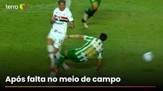 'Jogo brusco grave': ouça áudio do VAR sobre expulsão de jogador do Juventude contra o São Paulo