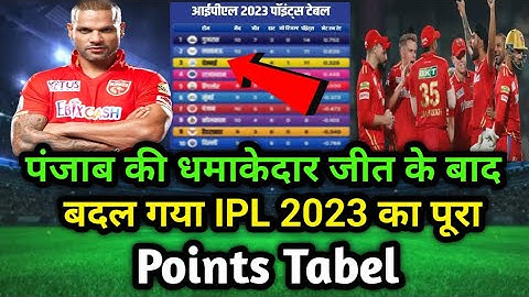 IPL 2023 Today Points Table | PBKS vs Dc After Match Points Table | Ipl 2023 Points Table