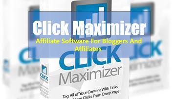 Click Maximizer Marketing Software For Bloggers And Affiliates