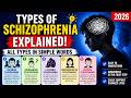 Types of Schizophrenia Explained | All Types in Simple Words | 2026