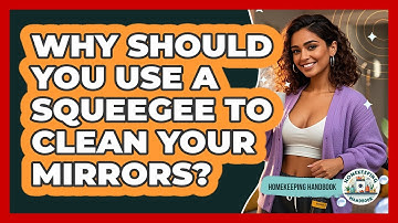 Why Should You Use A Squeegee To Clean Your Mirrors? - Homekeeping Handbook