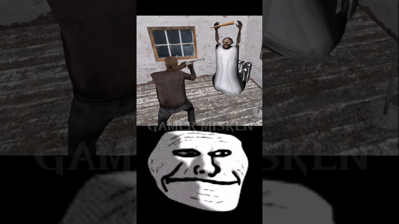 Granny Vs Grandpa Baldi | Troll Face Edit 🔥 