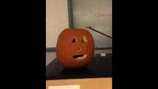 Exploding Pumpkins Demonstration: (Science Teacher in Slow Motion!)