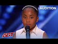Victory Brinker: Shy Nervous 9-Year-Old SHOCKING Voice!  Gets First Ever Group GOLDEN BUZZER!
