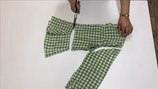 패턴없이 옷만들기/못입는 블라우스로 아기 옷 만들기/Make baby clothes with a blouse that can't be worn without a pattern