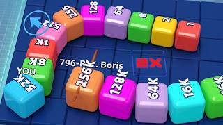 BALL SNAKE 2048.io NEW Game  🎲 How to play 🎲 Gameplay screenshot 1