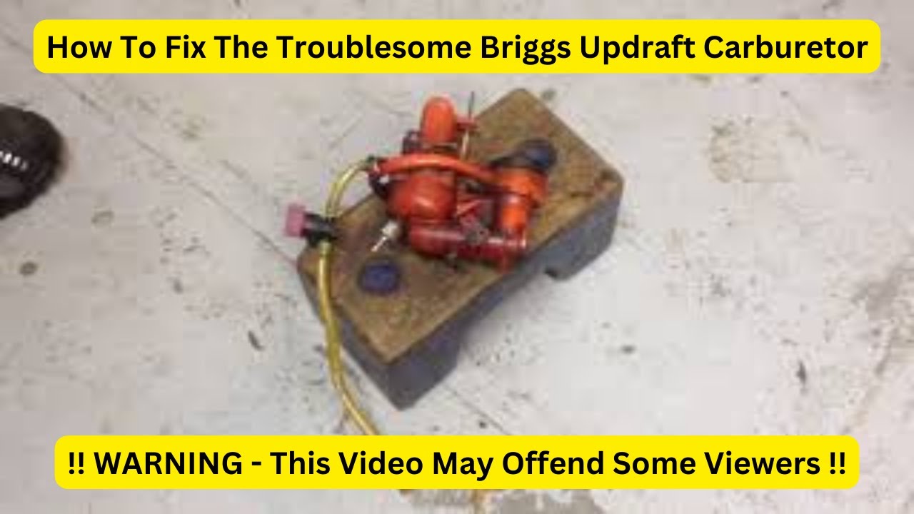 How to repair a Briggs and Straton Updraft Carburetor YouTube