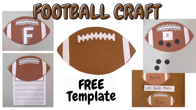 Football craft (Free Template) - YouTube football-craft-free-template-youtube