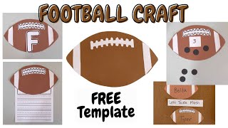 Football craft (Free Template)