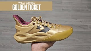 Golden Ticket - Converse x Wonka - All Star BB Trilliant CX + On Feet