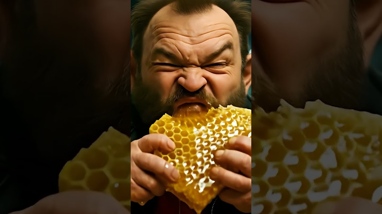 ASMR Honeycomb Bites 🍯🔊 | Guffaw’s Sticky Delight