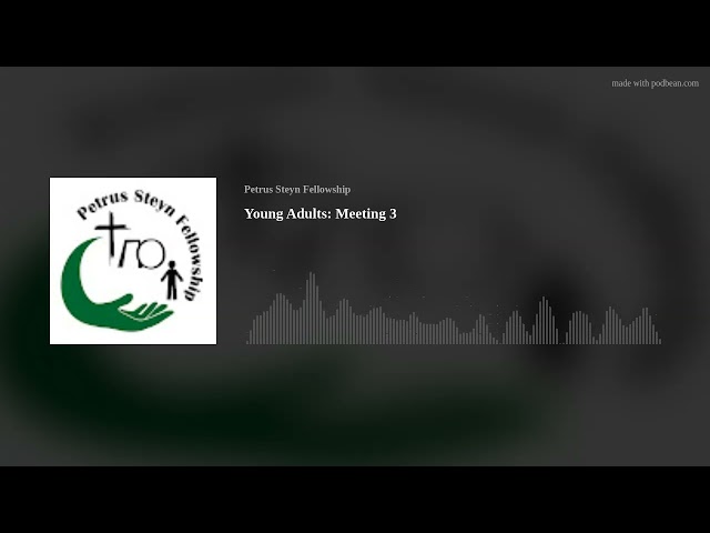 Young Adults: Meeting 3