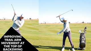 IMPROVING TRAIL ARM MOVEMENT AT THE TOP OF BACKSWING