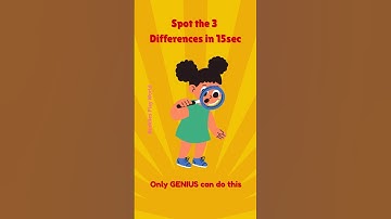 Can You Spot the 3 Differences in 15 Seconds?  Fun Brain Game for All Ages!  #brainteaser #funquiz