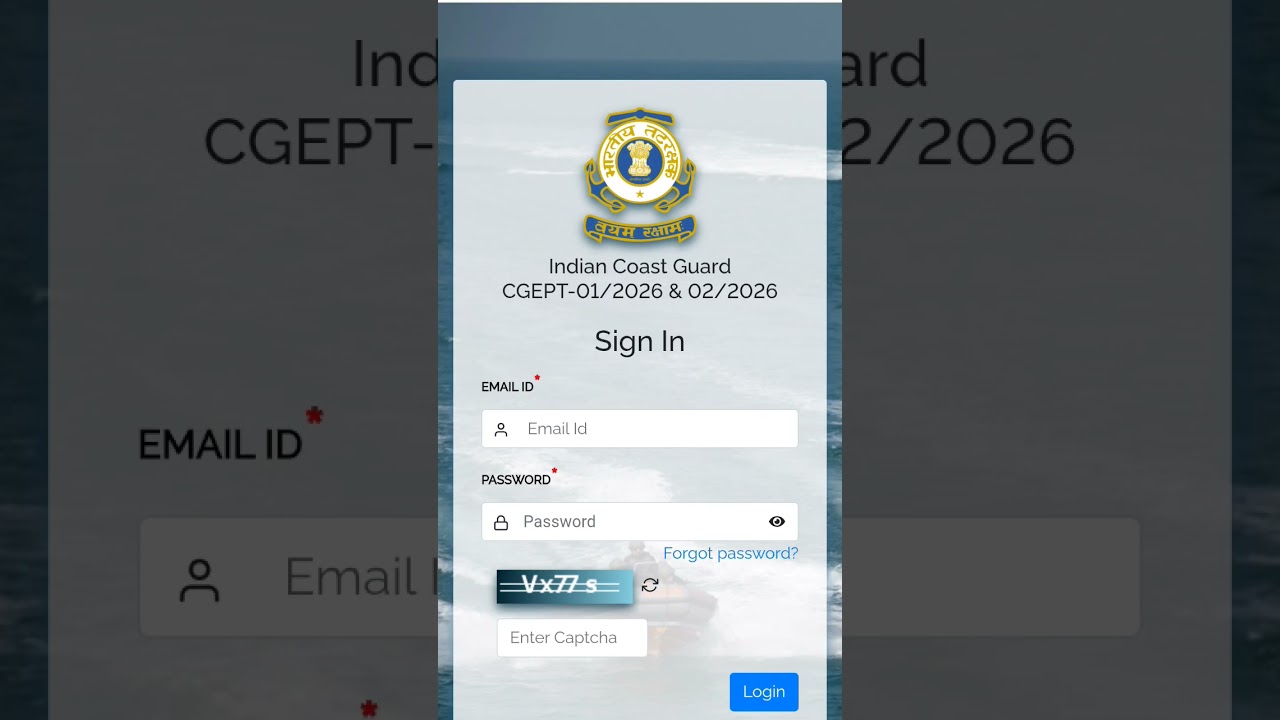 ✅ Indian Coast Guard (ICG) CGEPT 01/2026 & 02/2026 Exam Date, City Intimation Out 👇 