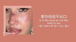 Karencici - 爱你但说不出口 Hard to say 너를 사랑하지만 말이 나오지 않아 | 다시 한 번 기회를 줘 🙊 [대만노래/가사/병음/발음/번역]