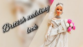 Royal white bridal gown |British wedding series part 3|Diy bridal gown 😍😍😍😍