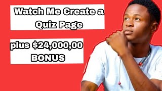 How To Create A Quiz Page Using System.io Step-by-step Training Makes+  $24000,00 FREE Course🔥