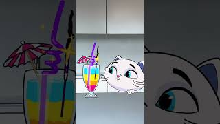 Fireworks in a Drink?! What Could Go Wrong? 💥🐱 #Shorts