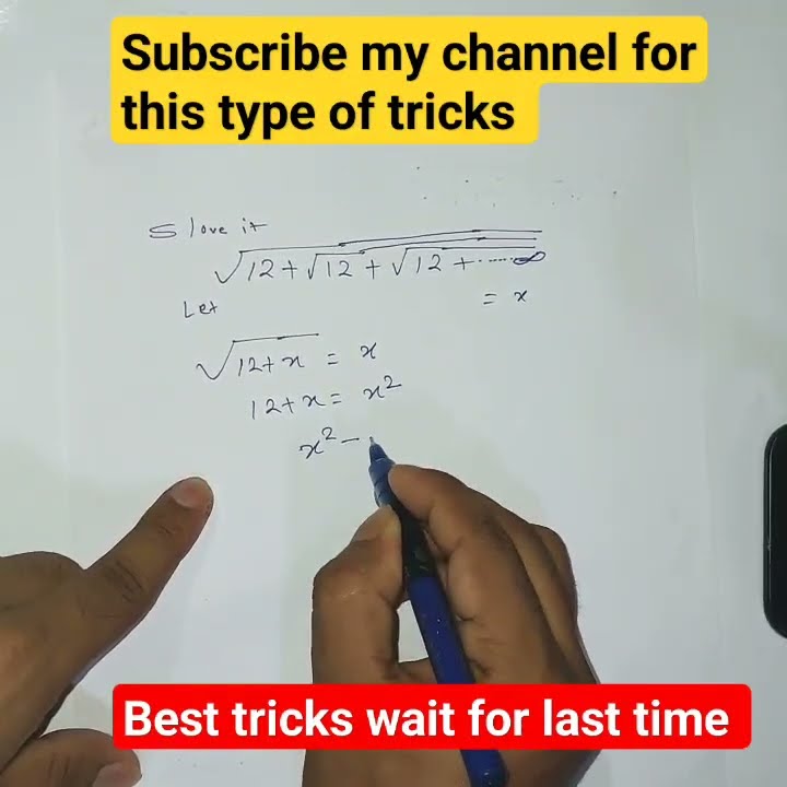 Root Math Meme Trick Maths root tricks! best tricks of maths! shorts! youtube shorts! roots ...