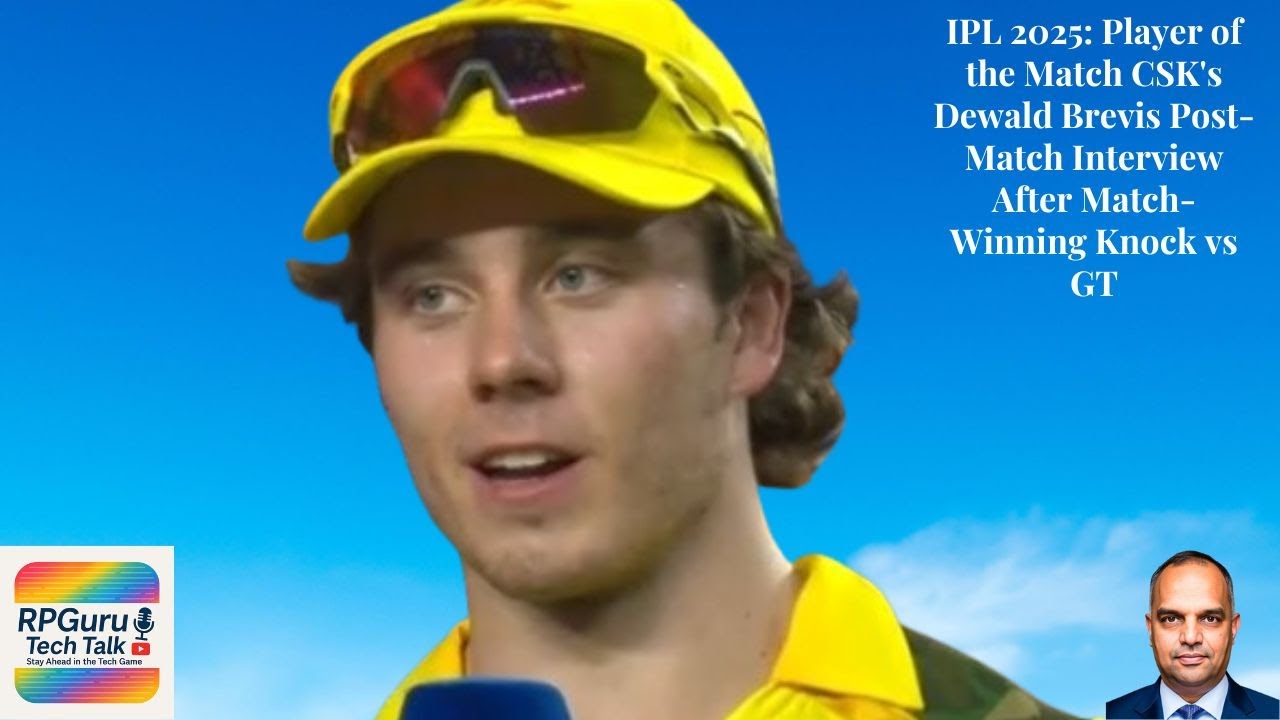 IPL 2025: CSK's Dewald Brevis Post-Match Interview After Match-Winning ...
