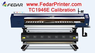 Fedar Tc1946E Printer Head Installation And Calibration
